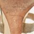 Jimmy Choo Gold Glitter Crisscross  Wedge Sandals Size 34 - Image 8