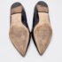 Jimmy Choo Black/Beige Leather and Embossed Python Pointed Toe Smoking Slippers Size 36.5 - Image 6