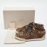 Jimmy Choo Brown/Metallic Leopard Print Calfhair and Mirrored Leather Miami Low Top Sneakers Size 38.5 - Image 9