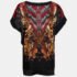 Just Cavalli Black Printed Cotton Knit Oversized T-Shirt M