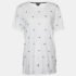 Just Cavalli White Cotton Knit Star Studded T-Shirt M