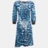 Just Cavalli Blue Printed Jersey Long Sleeve Midi Dress S - Image 2