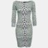 Just Cavalli Multicolor Leopard Print Jersey Short Dress XS