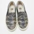 Lanvin Black Embossed Python Leather Slip On Sneakers Size 36 - Image 3