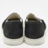 Lanvin Black Embossed Python Leather Slip On Sneakers Size 36 - Image 5