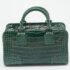 Loewe Green Crocodile Amazona Satchel - Image 4