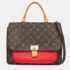 Louis Vuitton Brown/Red Monogram Marignan Shoulder Bag
