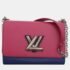 Louis Vuitton Soft Pink, Pink, Blue Epi Leather Twist MM Bag