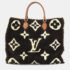 Louis Vuitton Brown X Beige Monogram Teddy OnTheGo GM Shearling Handbag