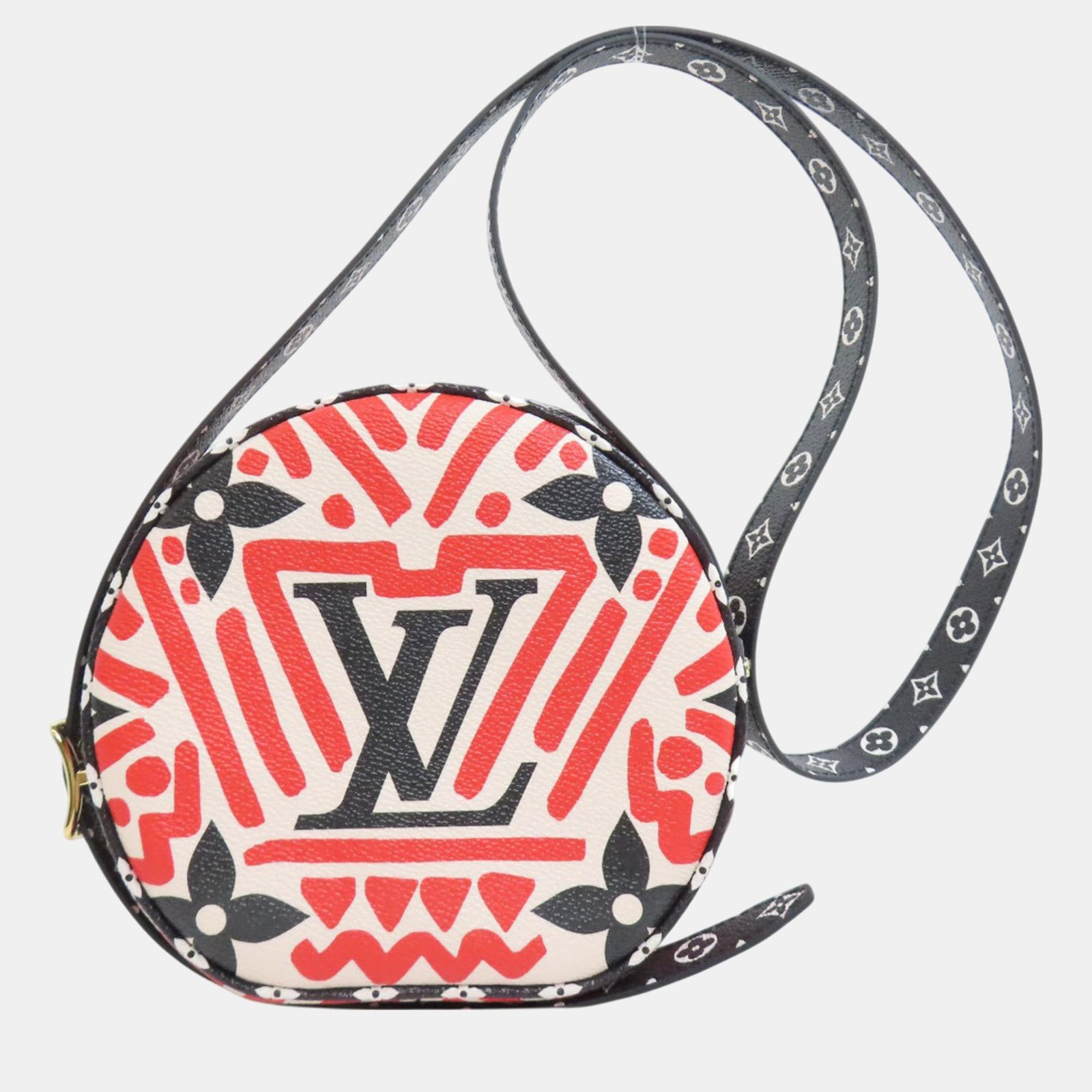 luxury-women-louis-vuitton-used-handbags-p1091940-001 Louis Vuitton Red Monogram Giant Boite Chapeau Souple Shoulder Bag - Image 1