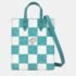 Louis Vuitton Green White Damier Checkerboard Sac Plat XS Shoulder Bag