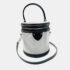 Louis Vuitton Silver/Black Leather Cannes Top Handle Bag - Image 2