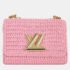 Louis Vuitton Pink Madagascan Raffia Twist PM Bag