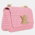 Louis Vuitton Pink Madagascan Raffia Twist PM Bag - Image 3