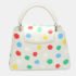 Louis Vuitton x Yayoi Kusama White Leather Capucines Painted Top Handle Bag - Image 2