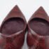 Louis Vuitton Burgundy Python Leather Slip On  Pumps Size 34.5 - Image 8