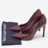 Louis Vuitton Burgundy Python Leather Slip On  Pumps Size 34.5 - Image 10