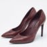 Louis Vuitton Burgundy Python Leather Slip On  Pumps Size 34.5 - Image 2