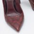Louis Vuitton Burgundy Python Leather Slip On  Pumps Size 34.5 - Image 7