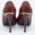 Louis Vuitton Burgundy Python Leather Slip On  Pumps Size 34.5 - Image 5