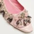 Louis Vuitton Pink Leather Embellished Ballet Flats Size 39.5 - Image 7