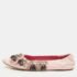 Louis Vuitton Pink Leather Embellished Ballet Flats Size 39.5