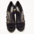 Louis Vuitton Black Suede and Leather  Peep Toe Booties Size 39 - Image 3
