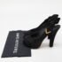 Louis Vuitton Black Suede Tonka Slingback Sandals Size 36.5 - Image 9