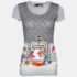 Love Moschino Grey Printed Cotton Knit Round Neck T-Shirt S