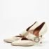 Malone Souliers White Satin Maite Pumps Size 39.5 - Image 2