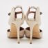 Manolo Blahnik Cream/Black Leather Assala 105 Pumps Size 38 - Image 5
