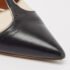 Manolo Blahnik Cream/Black Leather Assala 105 Pumps Size 38 - Image 7