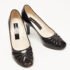 Marc Jacobs Black Leather and Suede Peep Toe Pumps Size 36.5 - Image 4