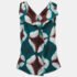 Marni Green Tye Dye Printed Cotton Sleeveless Top M