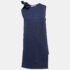 Marni Navy Blue Jacquard Bow Detail Sleeveless Short Dress S