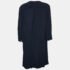 S'Max Mara Navy Blue Crepe Button Front Shirt Midi Dress M - Image 2