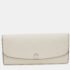 Michael Kors Off White Leather Flap Continental Wallet