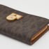 Michael Kors Brown Signature Coated Canvas Zip Around Wallet - Image 10