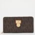 Michael Kors Brown Signature Coated Canvas Zip Around Wallet