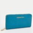 Michael Kors Blue Leather Jet Set Zip Around Wallet - Image 3
