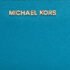Michael Kors Blue Leather Jet Set Zip Around Wallet - Image 5