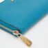 Michael Kors Blue Leather Jet Set Zip Around Wallet - Image 9