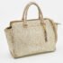 MICHAEL Michael Kors Gold Snakeskin Embossed Leather Large Selma Satchel - Image 3