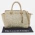 MICHAEL Michael Kors Gold Snakeskin Embossed Leather Large Selma Satchel - Image 9