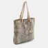Michael Michael Kors Beige/Grey Python Effect Leather North South Tote - Image 3