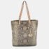 Michael Michael Kors Beige/Grey Python Effect Leather North South Tote