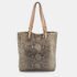 Michael Michael Kors Beige/Grey Python Effect Leather North South Tote - Image 4
