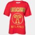 Moschino Couture Red Cotton Knit Logo Embroidered Oversized T-Shirt XXS