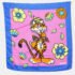 Moschino Multicolor Tiger Printed Silk Square Scarf