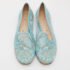 Nicholas Kirkwood Blue Lace and Leather Casati Ballet Flats Size 37 - Image 3